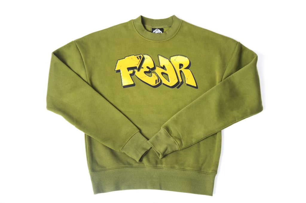 Olive & Yellow Fear Sweatshirt