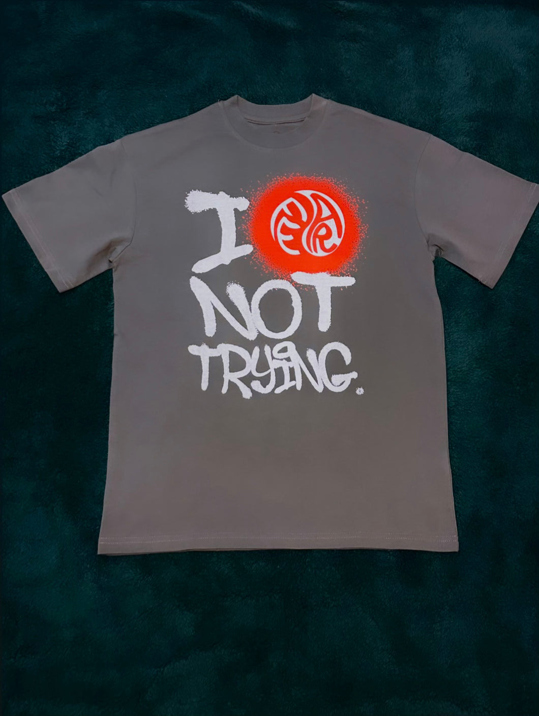Charcoal Fear Not Trying T-shirt
