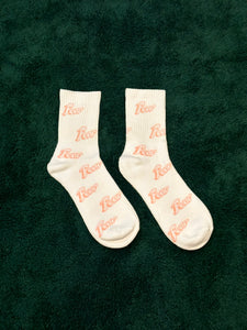 FWYDK WHITE & PINK SOCK