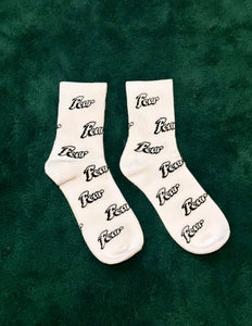 FWYDK WHITE & BLACK SOCK